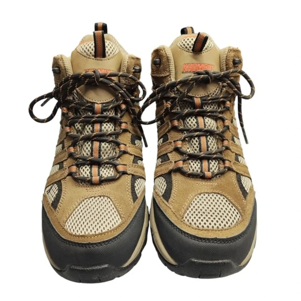Khombu Hiking Boots Mens US Size 11M Multicolor Leather‎ Water Resistant Lace Up